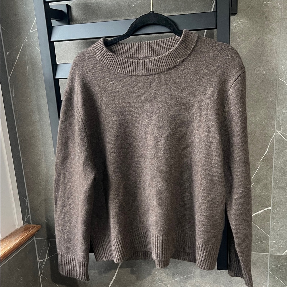 Quince Dark Brown Cashmere Sweater